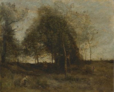 Tarde en Normandía de Jean Baptiste Camille Corot